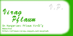 virag pflaum business card